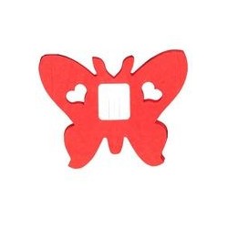 déco en papier : Guirlande papillons rouge 4m
