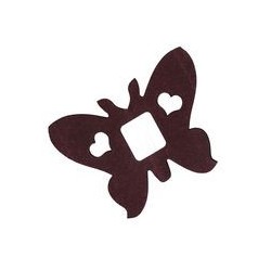 Déco en papier : Guirlande papillons 4m chocolat