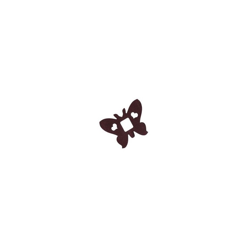 Déco en papier : Guirlande papillons 4m chocolat