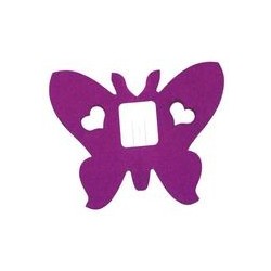 Déco en papier : Guirlande papillons 4m violet