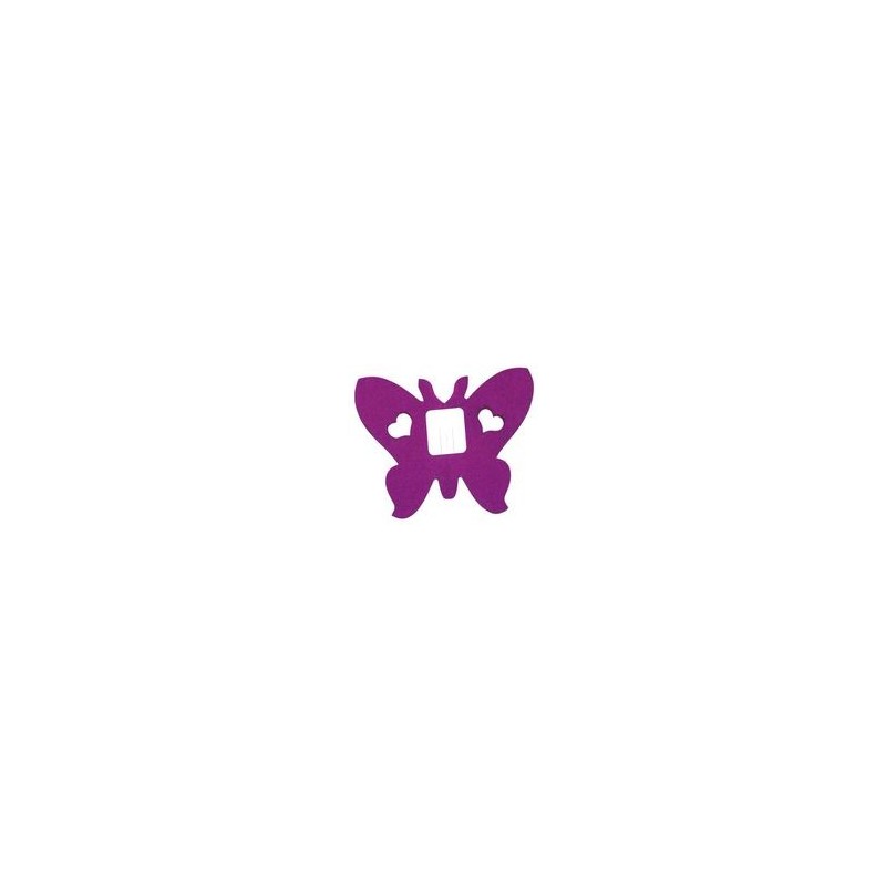 Déco en papier : Guirlande papillons 4m violet
