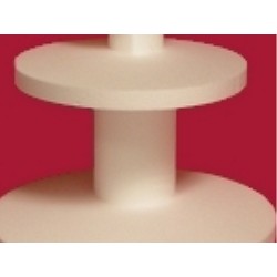 Réhausse polystyrène : socle rond 150x150x100 mm