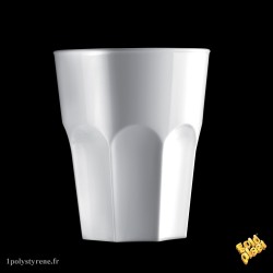 carton de 120 gobelets en plastique transparent "bicchiere rox" 29cl 