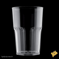 carton de 120 gobelets en plastique noir "bicchiere rox" 29cl 