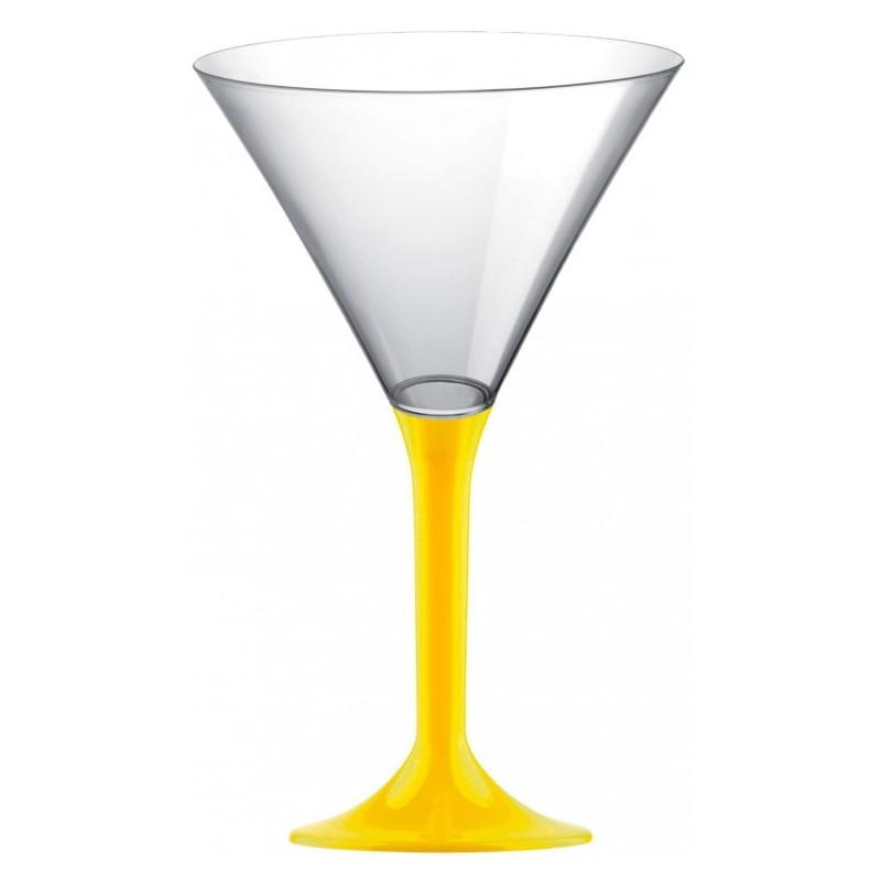 20 coupes à cocktail jaune (sl180)