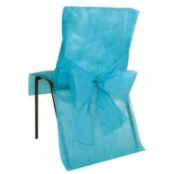 10 housses de chaise turquoise (reste 2 lots en stock)