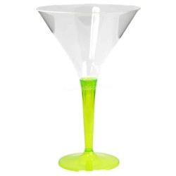 20 coupes à cocktail anis plastique réutilisable ou jetable pas cher