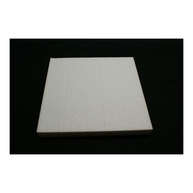 carré 10 cm x  3 cm en polystyrène