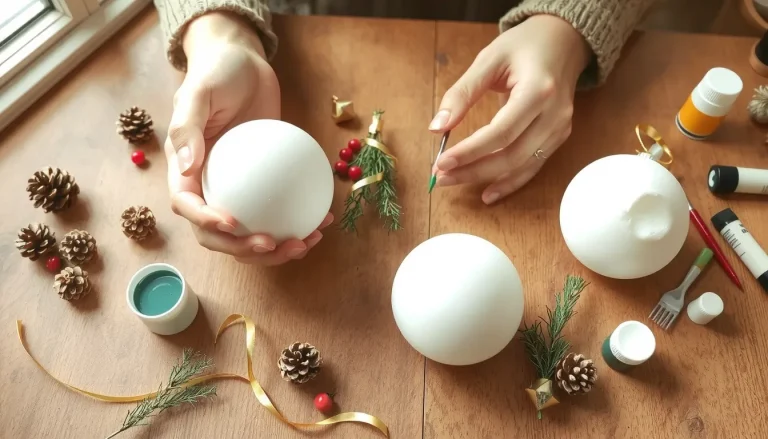 Décorer des boules de Noël en polystyrène : 15 idées créatives et tutos faciles